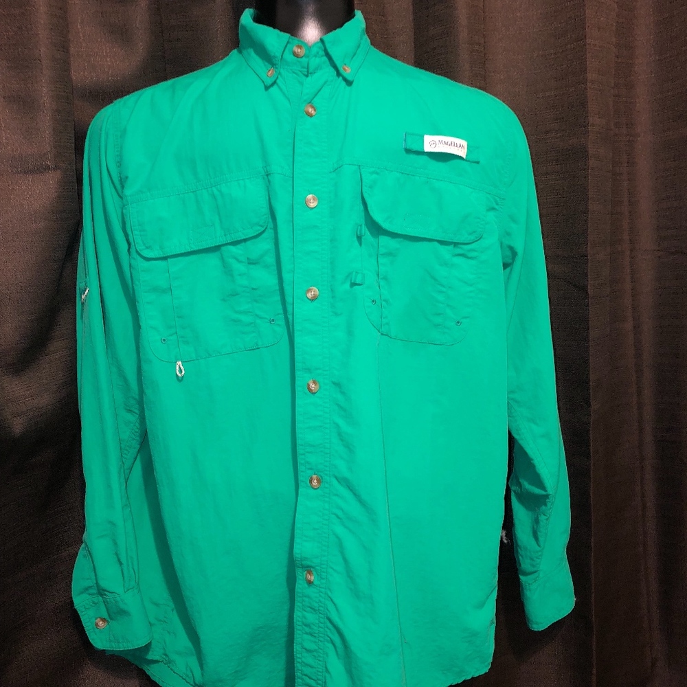 Magellan Outdoor Green Angler shirt